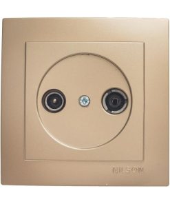 Σατινέ πρίζα TV - Radio τερματική