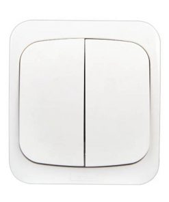 Alternative view of Επίτοιχος διακόπτης Κ-Ρ IP44 λευκός
