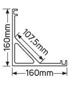 Προφίλ αλουμινίου AL601 για ταινία LED έως 10mm