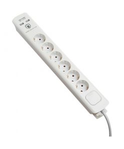 Πολύπριζο 6 θέσεων διακόπτη 2 USB