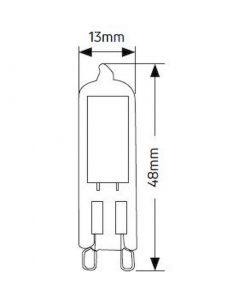 Λάμπα LED G9 Glass 2.5W 4000K 240lm