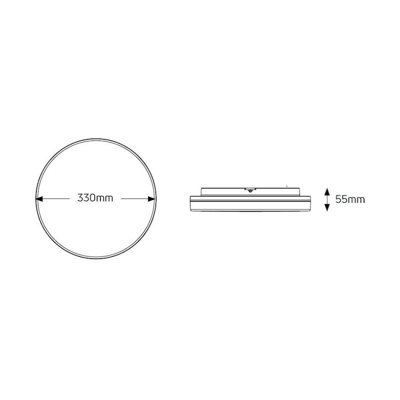 Απλίκα LED 18W 3000K 1500lm