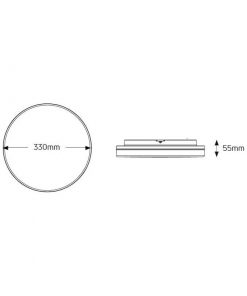 Απλίκα LED 24W 3000K 2050lm