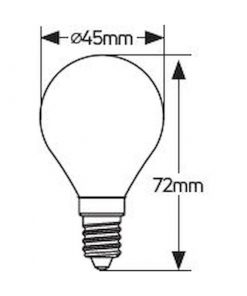 Λάμπα LED Σφαιρική G45 6W E27 6500K 470 lm