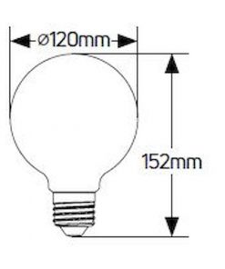 Λάμπα LED Γλόμπος G120 14W Ε27 4000K 1250lm