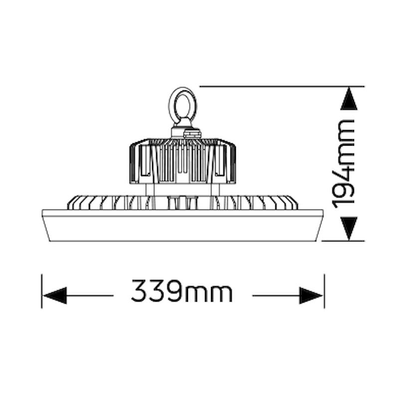 LED ΚΑΜΠΑΝΑ 100W 5000K 13000LM