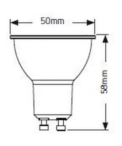Λάμπα LED PAR16 3W GU10 4000K 250lm