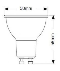 Λάμπα LED PAR16 5W GU10 4000K 400lm 42V AC-DC