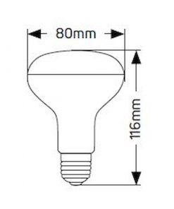 Λάμπα LED R80 12W E27 4000K 1050lm