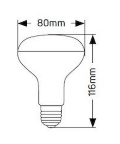 Λάμπα LED R80 12W E27 3000K 1050lm