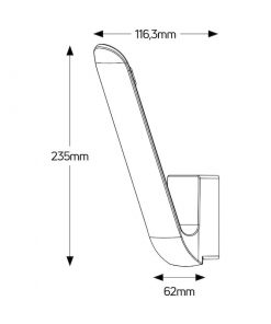 Φωτιστικό LED εξωτερικού χώρου επίτοιχο 6W 3000K 250lm IP54